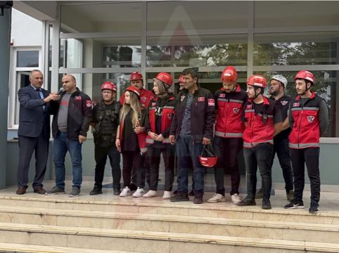 İmam Hatip Lisesi'nde Deprem Tatbikatı